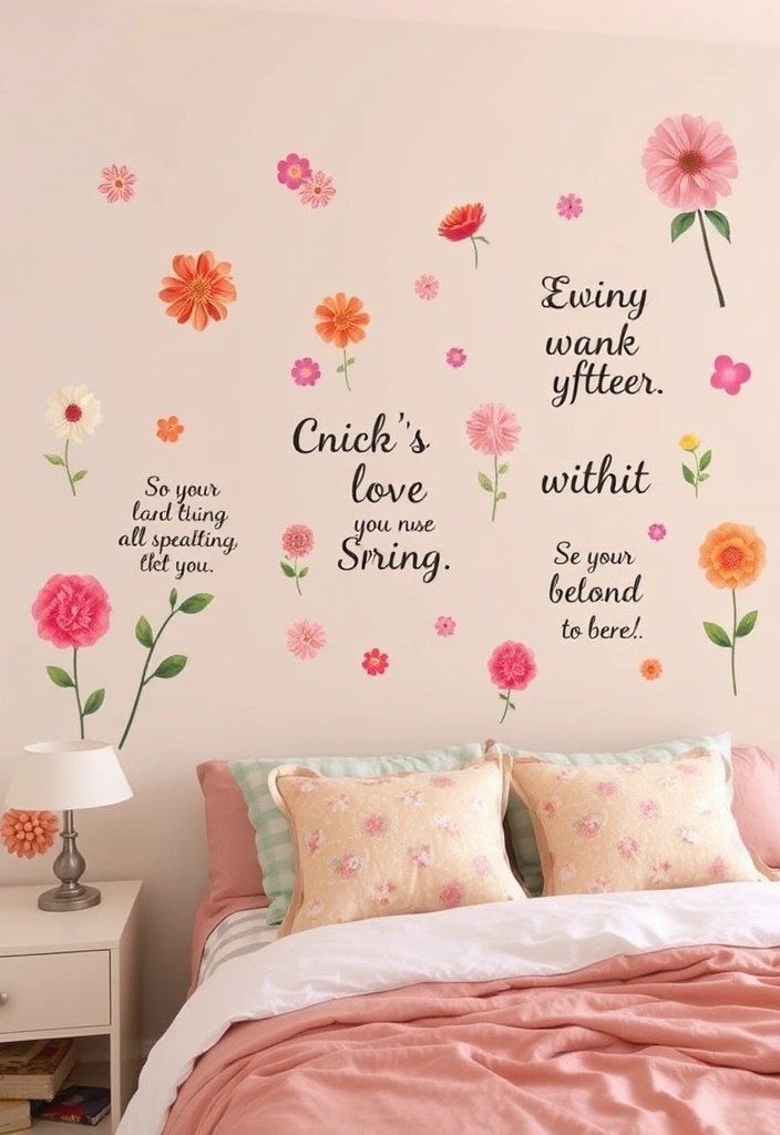 15 Budget-Friendly Bedroom Transformations You Won't Believe Are Possible! - 14. Wall Decals and Stickers