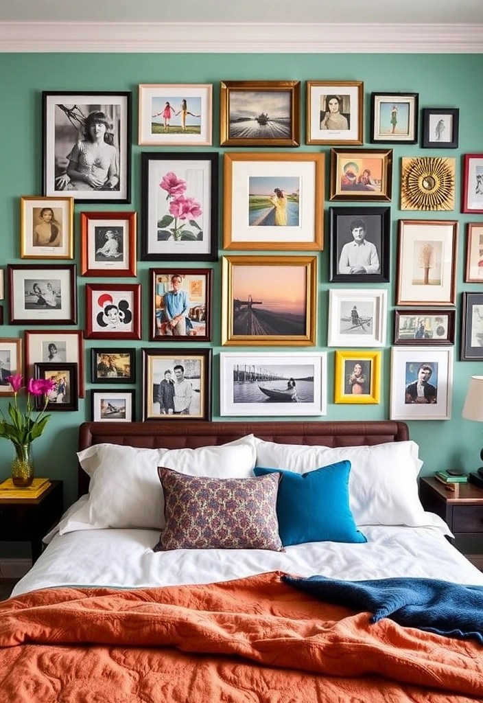 15 Budget-Friendly Bedroom Transformations You Won't Believe Are Possible! - 9. Wall Art Gallery