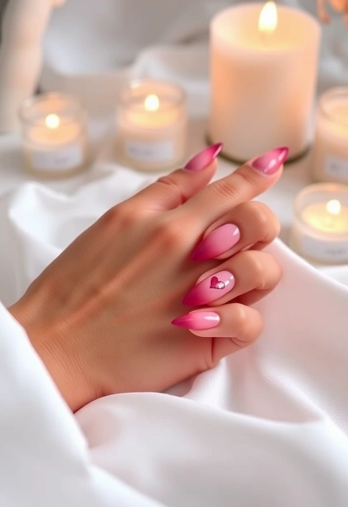 15 DIY Valentine's Nails That Are So Simple, You'll Want to Show Them Off! - 6. Heartfelt Ombre